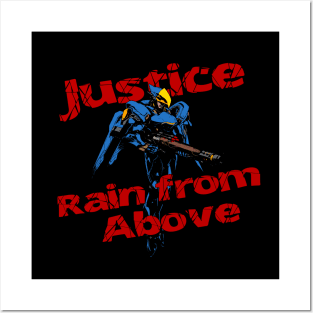 Justice rain from above! (Ver.2) Posters and Art